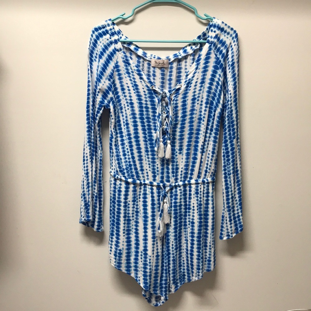 🦋off the shoulder tye dye romper🦋